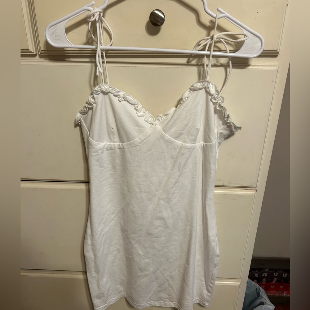 superdown white mini dress